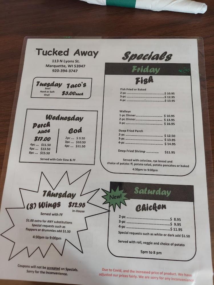 Tucked Away Menu image 2