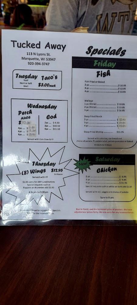 Tucked Away Menu image 3